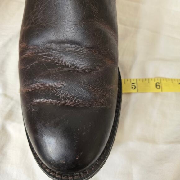 Ariat Men\'s Size 9D Brown Leather Heritage Distressed Roper Boots Style 10008814 main image 11